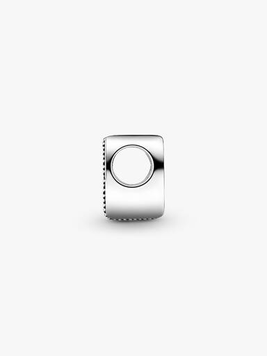 Letter M silver charm