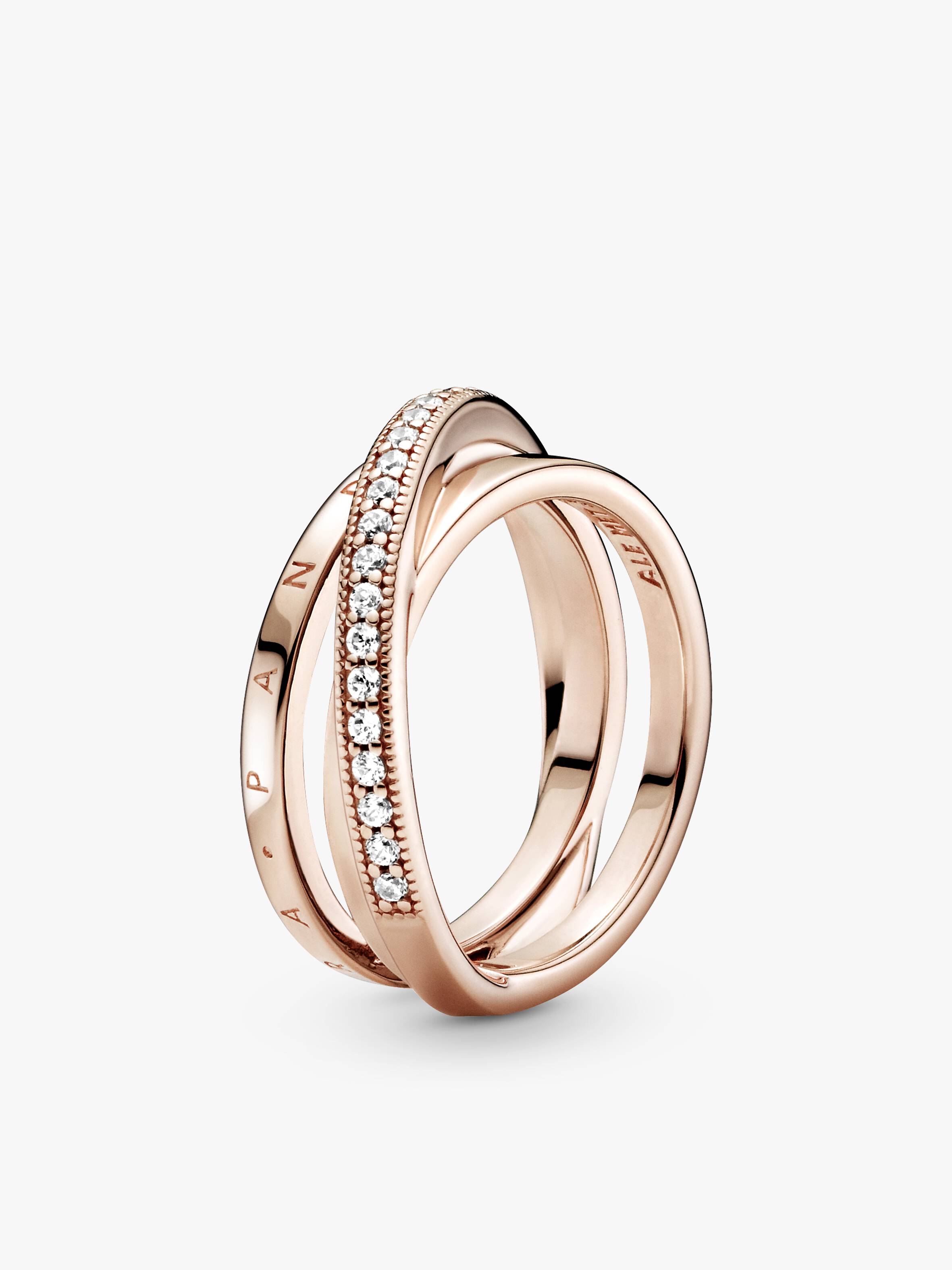 Pandora Signature 三環交織鋯石戒指