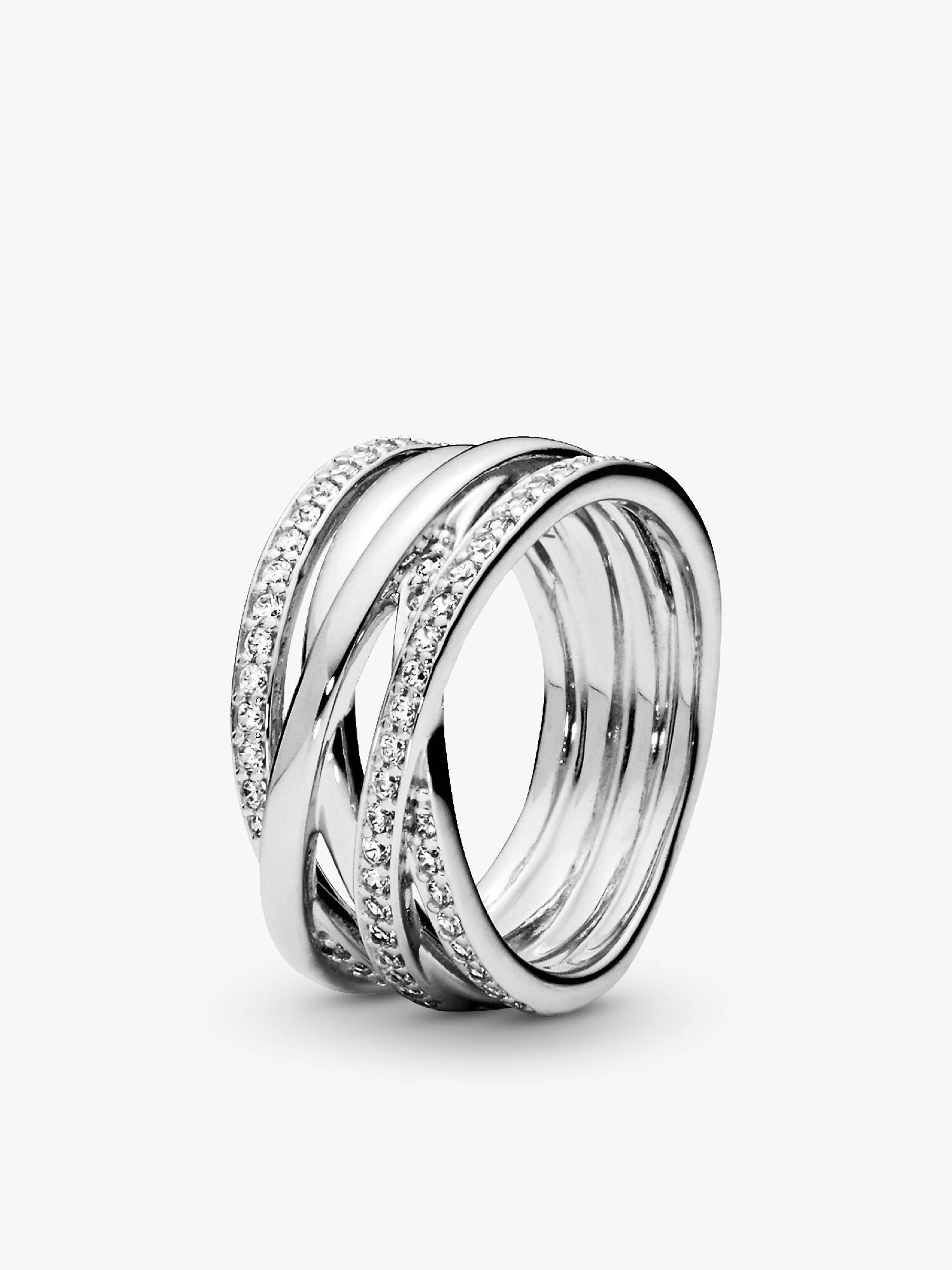 Entwining Silver Rings