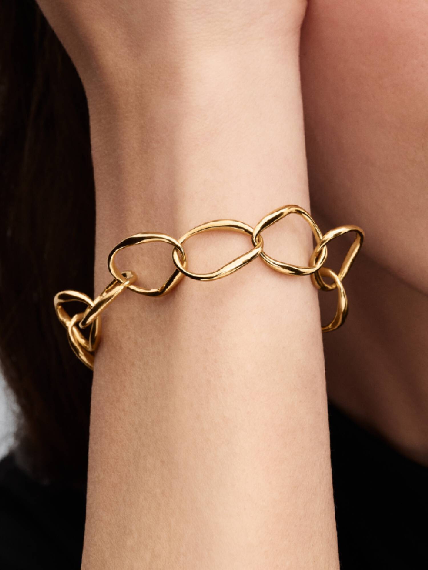 自然流線鏈圈手鏈