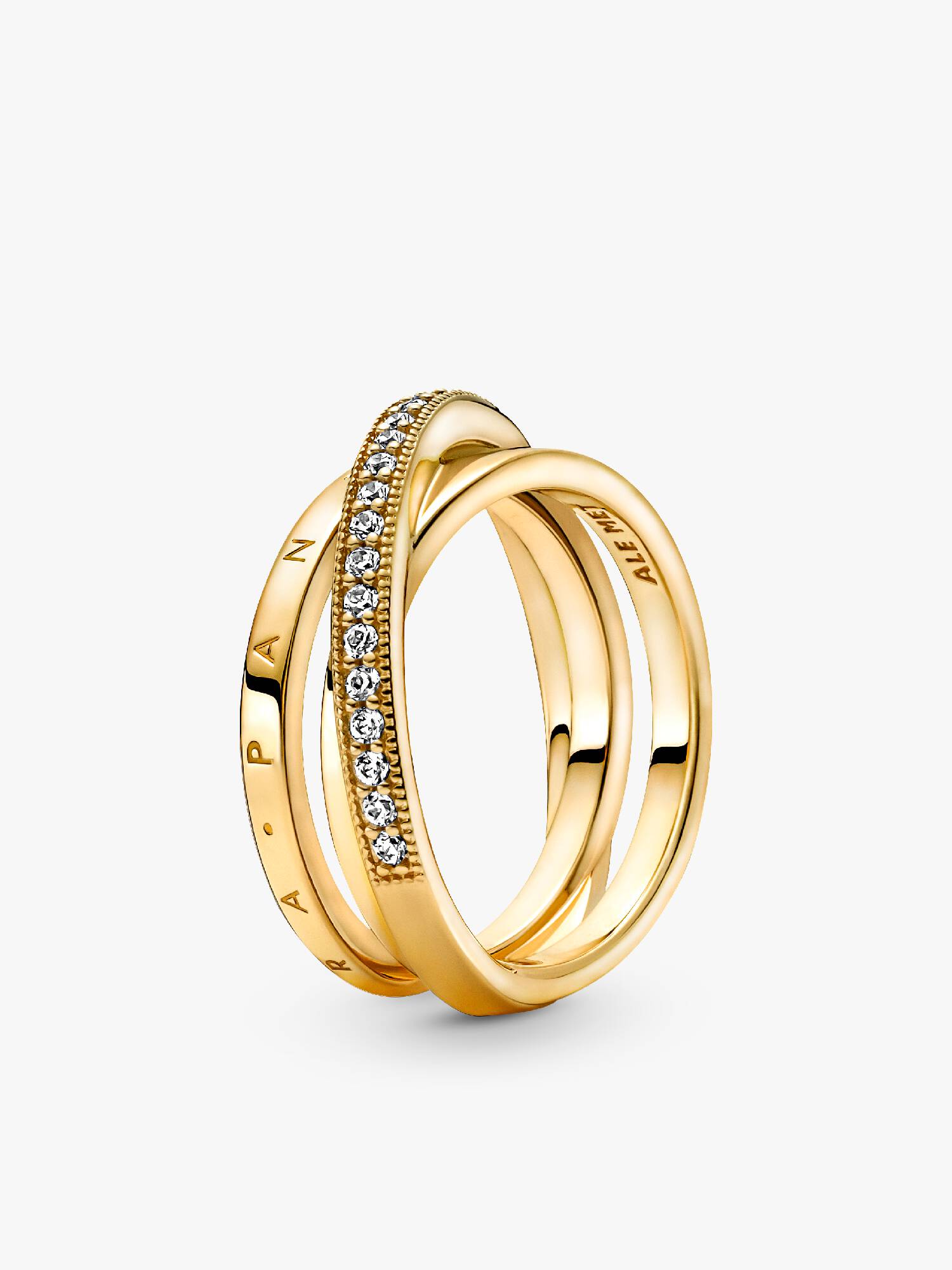 Pandora Signature 三環交織鋯石戒指