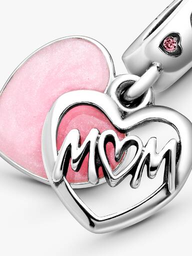 「Mum」字樣心形吊飾