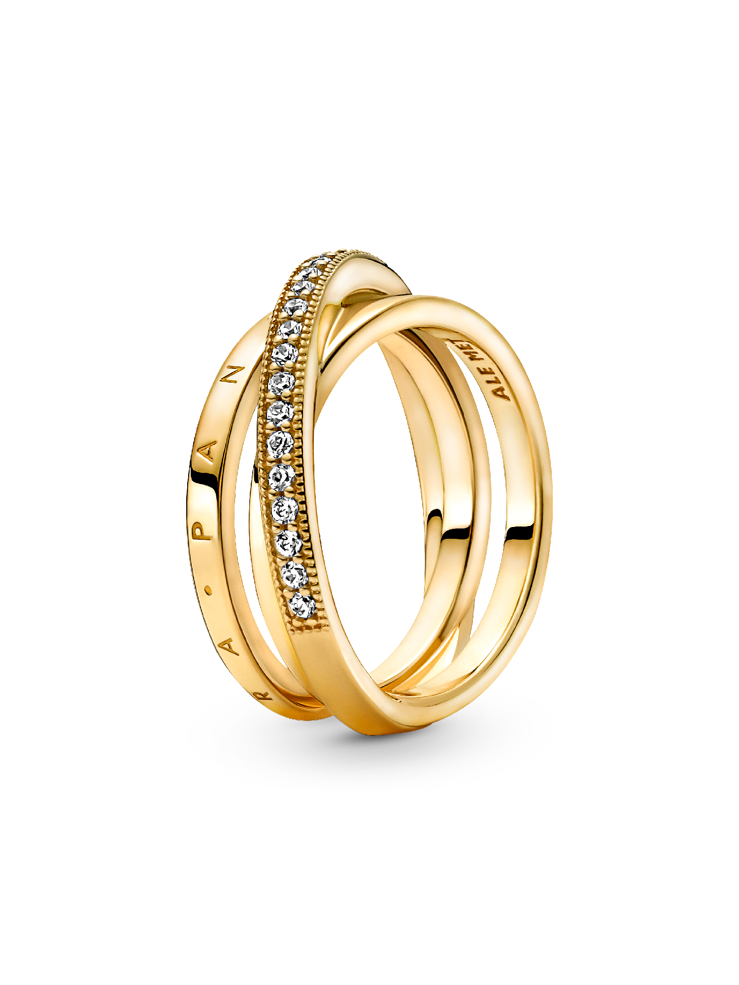 Pandora Signature 三環交織鋯石戒指