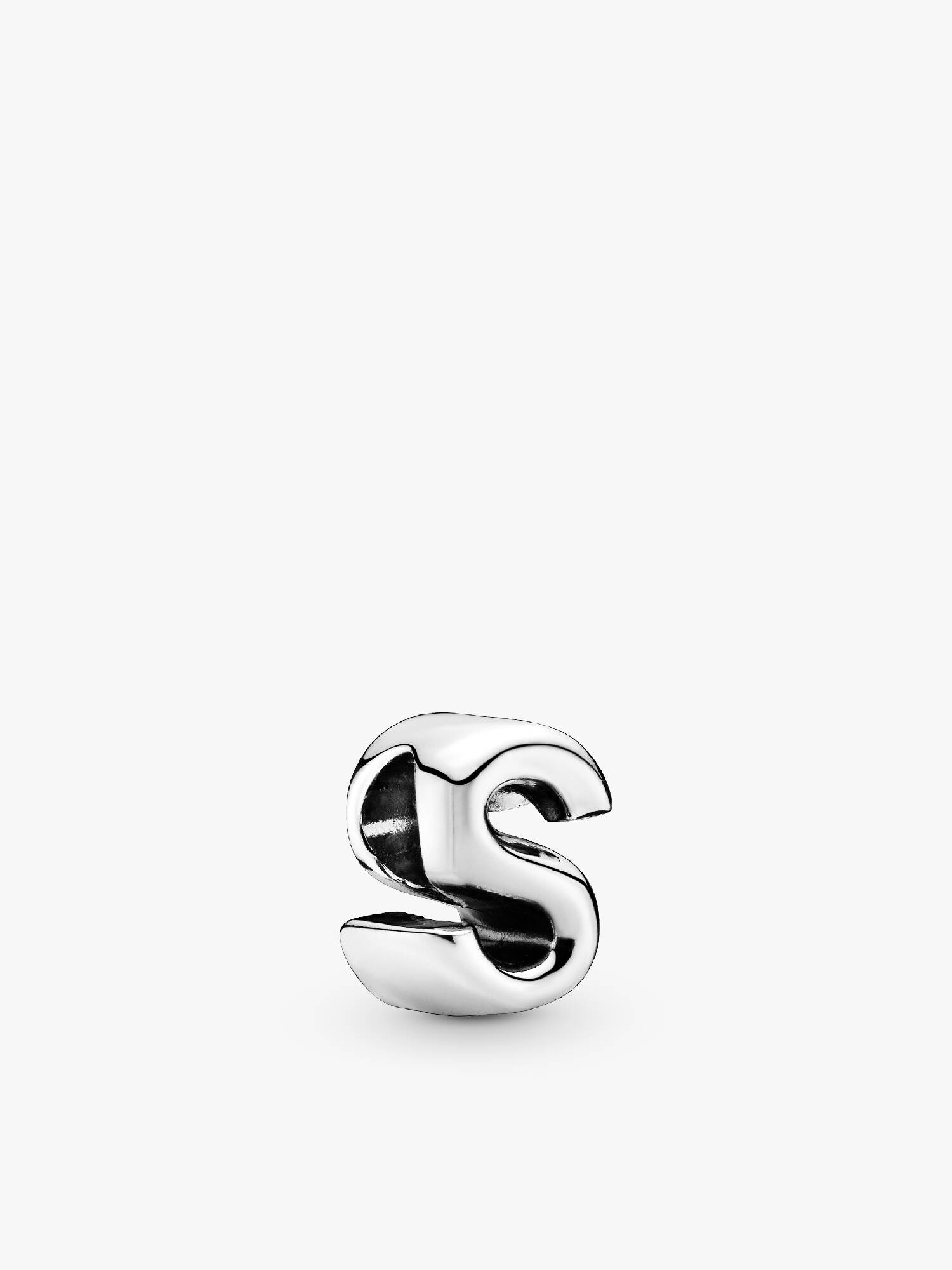 Letter S silver charm
