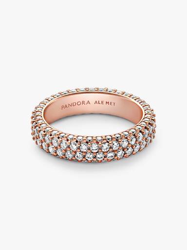 Pandora Timeless Pavé 雙重璀璨戒指