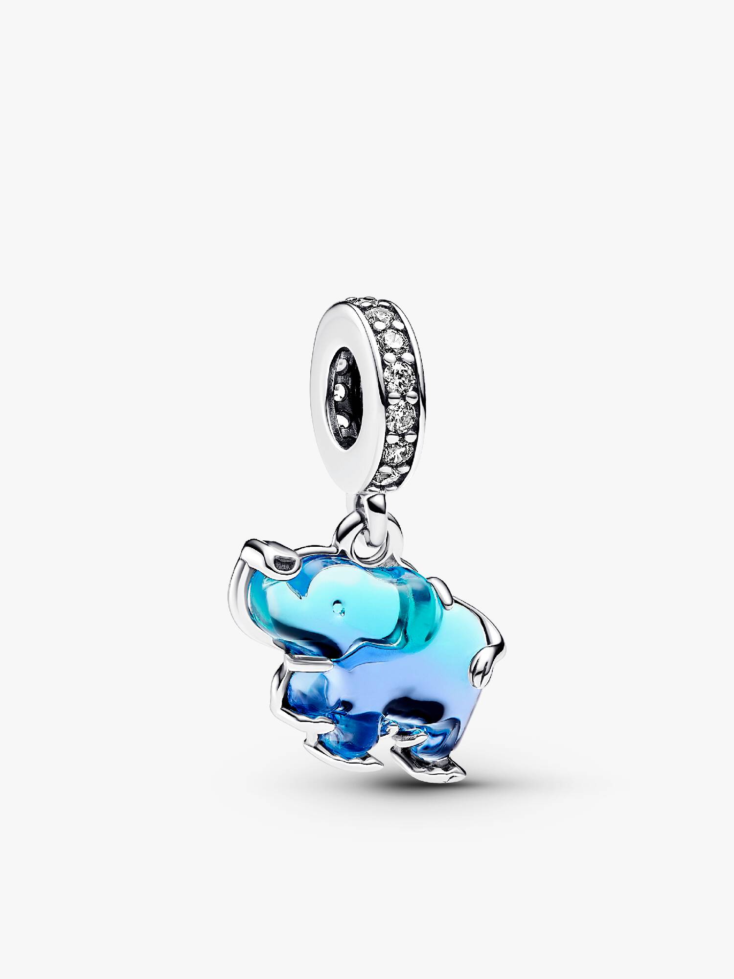 藍色 Murano 琉璃大象吊飾