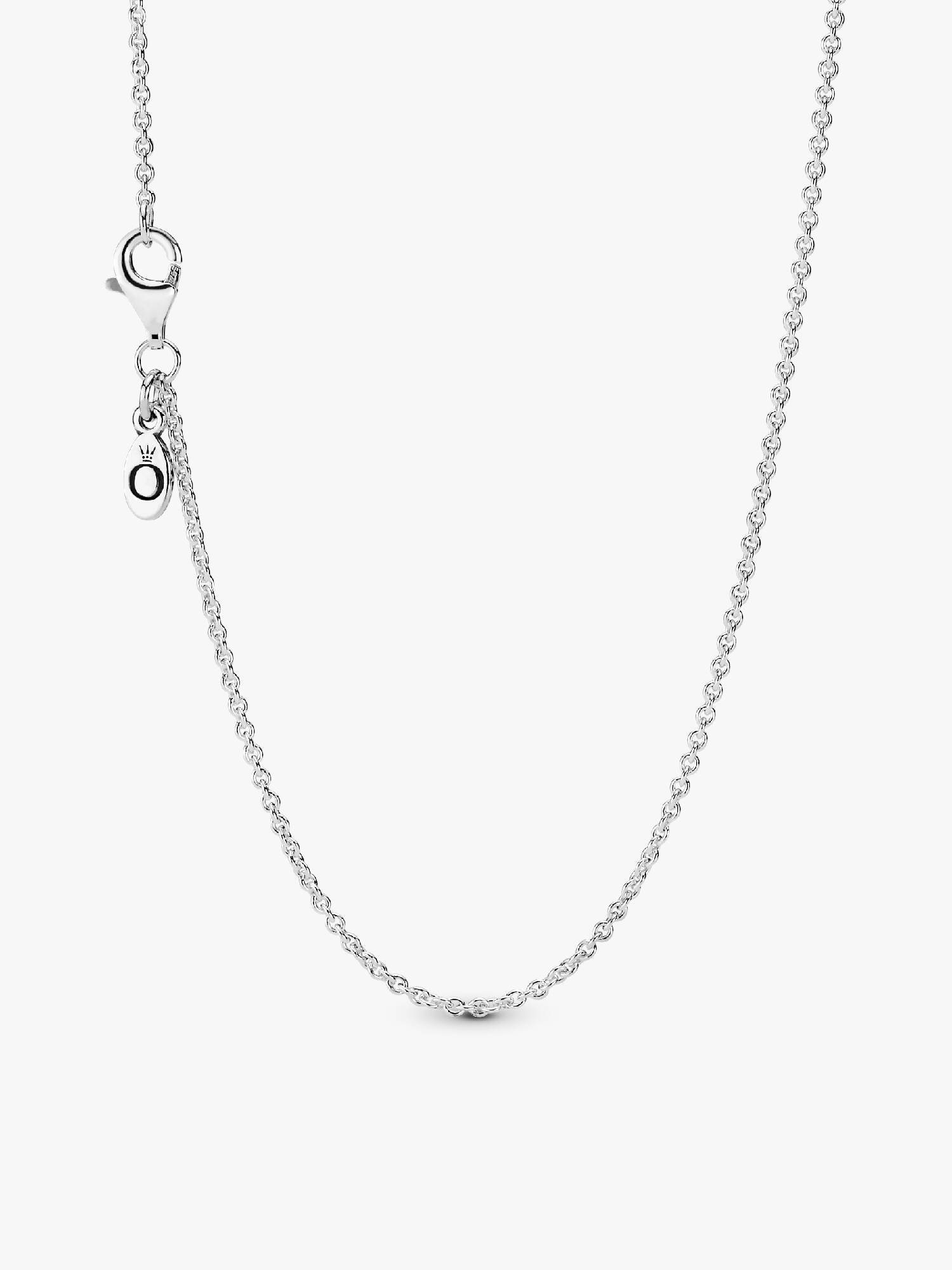 Silver Collier Necklace - 45 CM