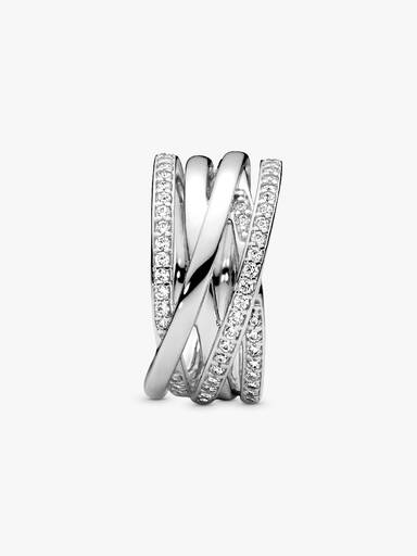 Entwining Silver Rings