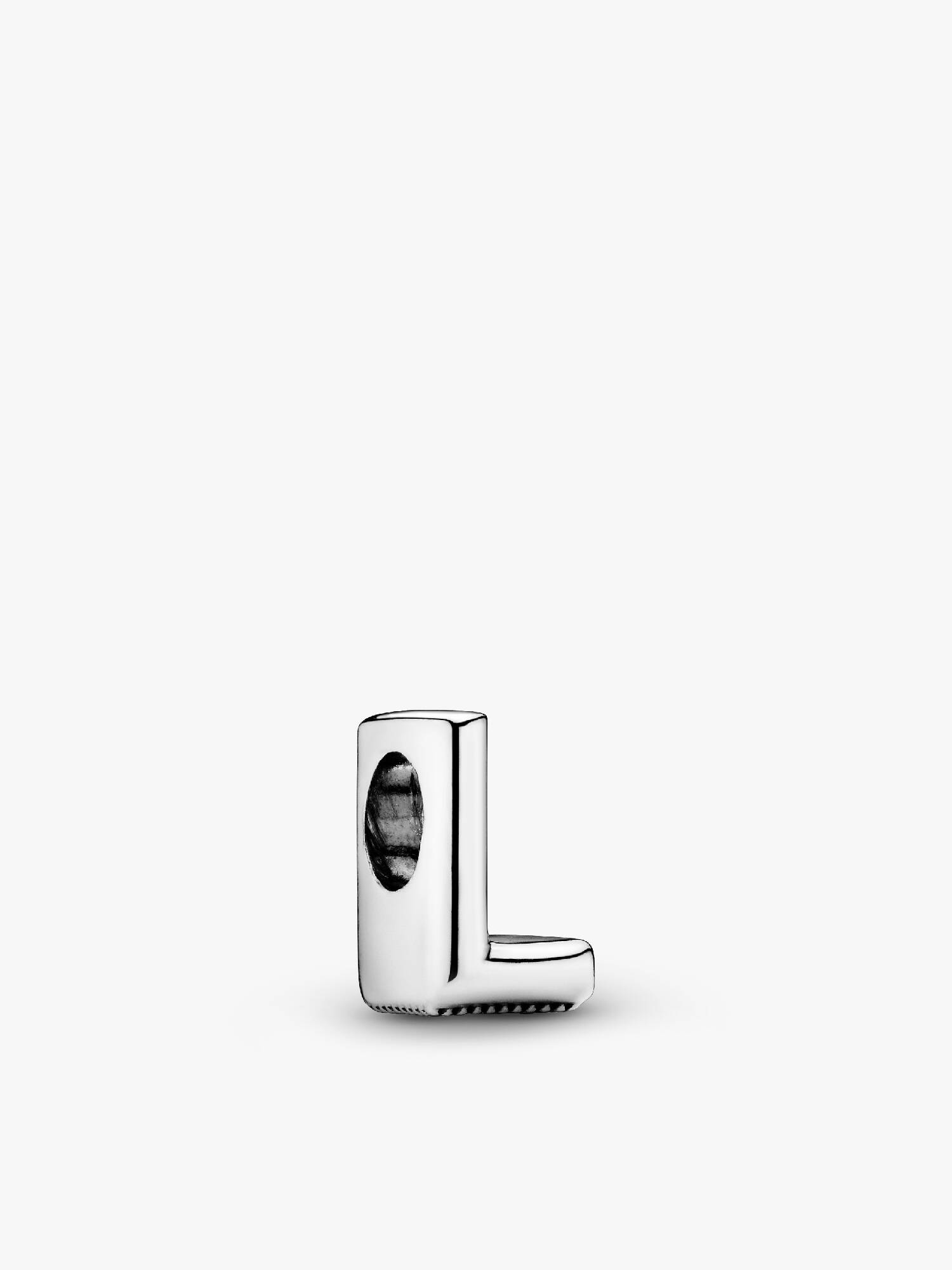Letter L silver charm