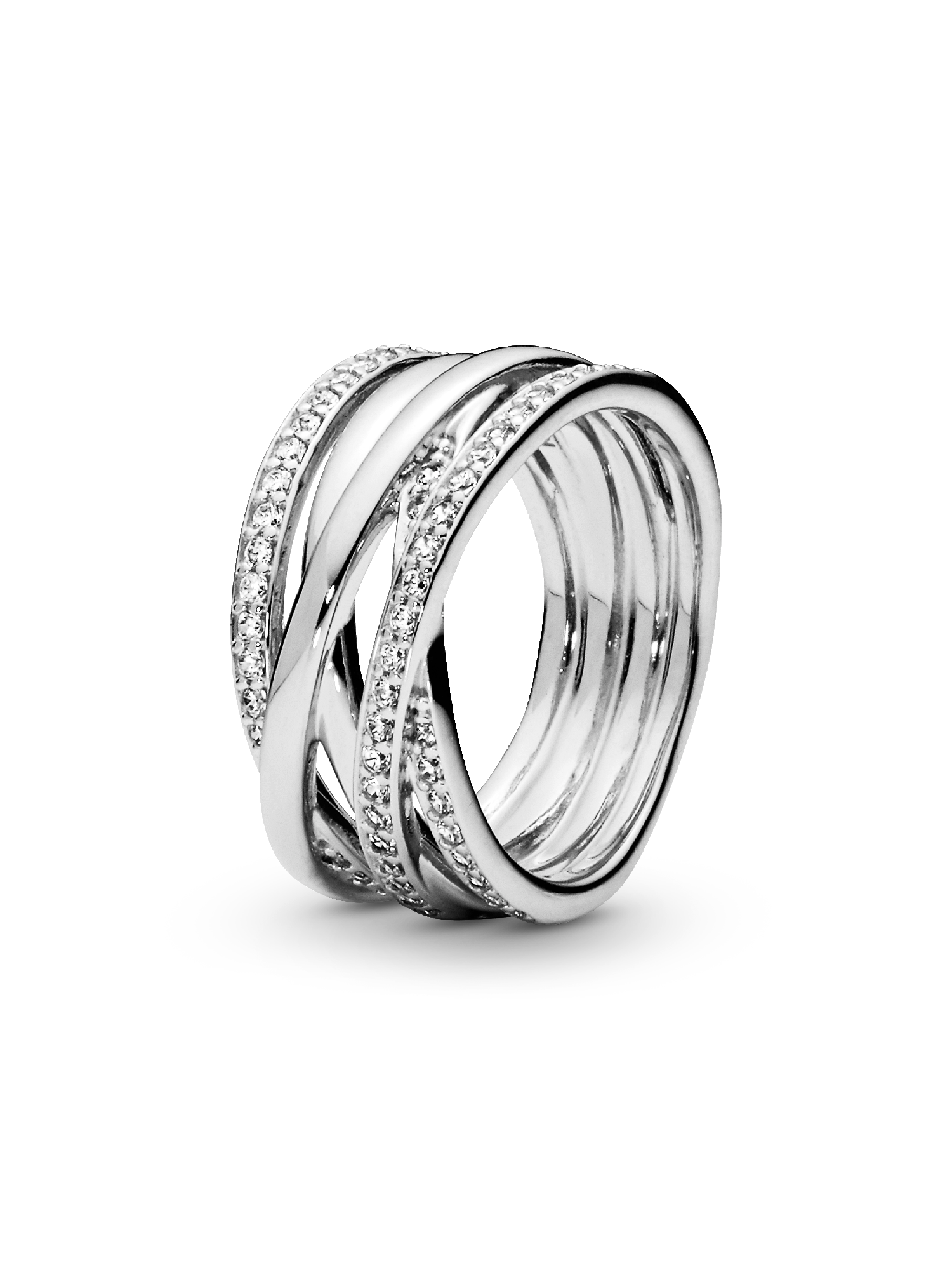 Entwining Silver Rings
