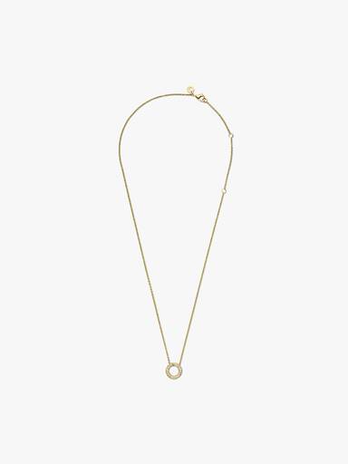 Pandora Signature 鍍14金密鑲鋯石項鏈